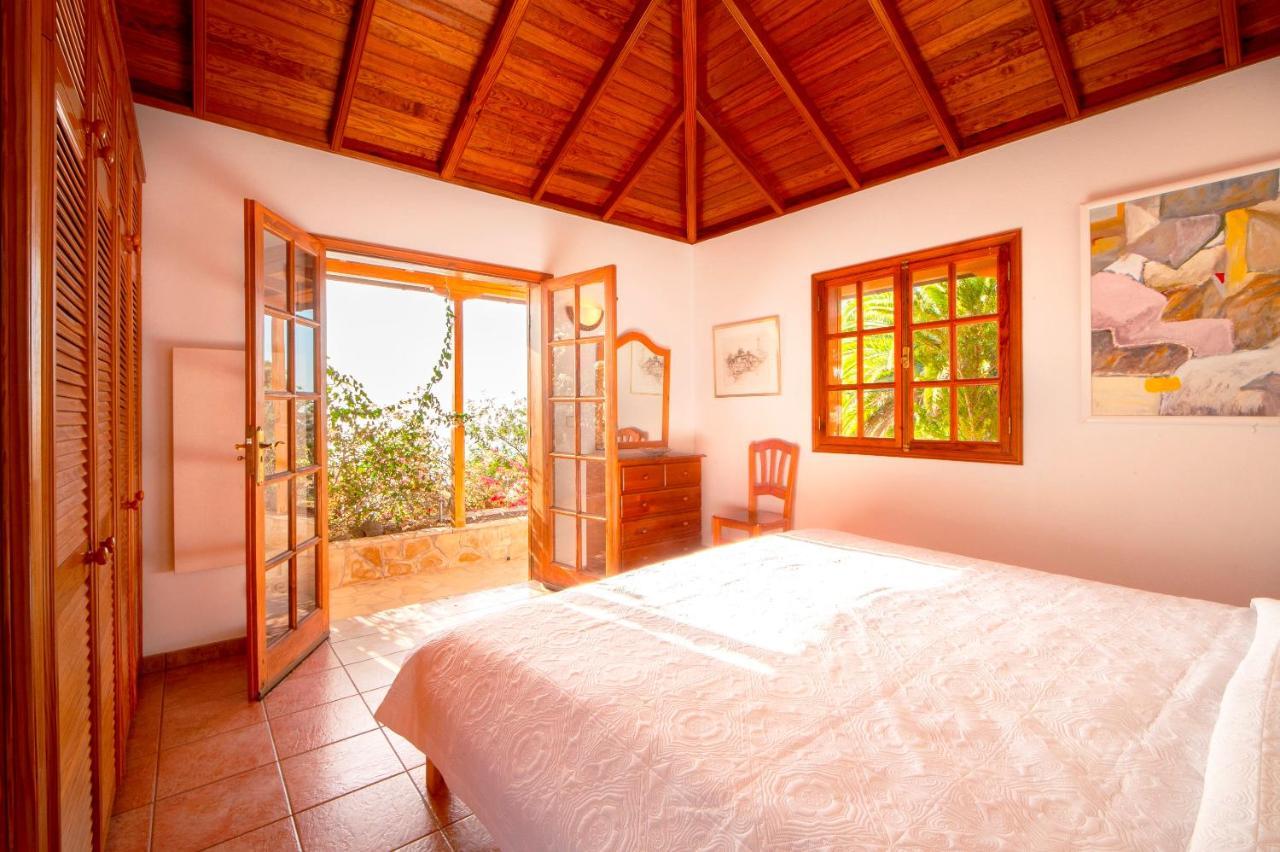 Feriendomizil Finca Tijarafe Mit Beheiztem, Abdeckbarem Pool Екстериор снимка